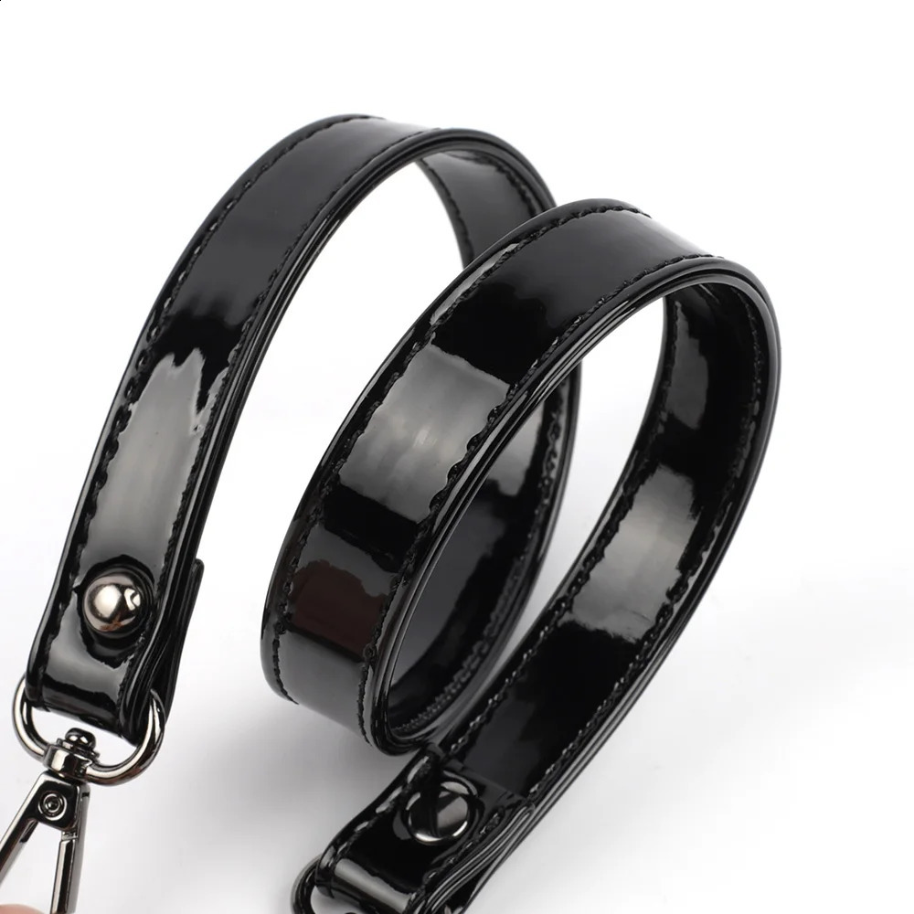 PU Leather Balck Shoulder Strap Patent Leather Handbag Bag Strap DIY Replacement Belts Handle Bag Accessories 250521