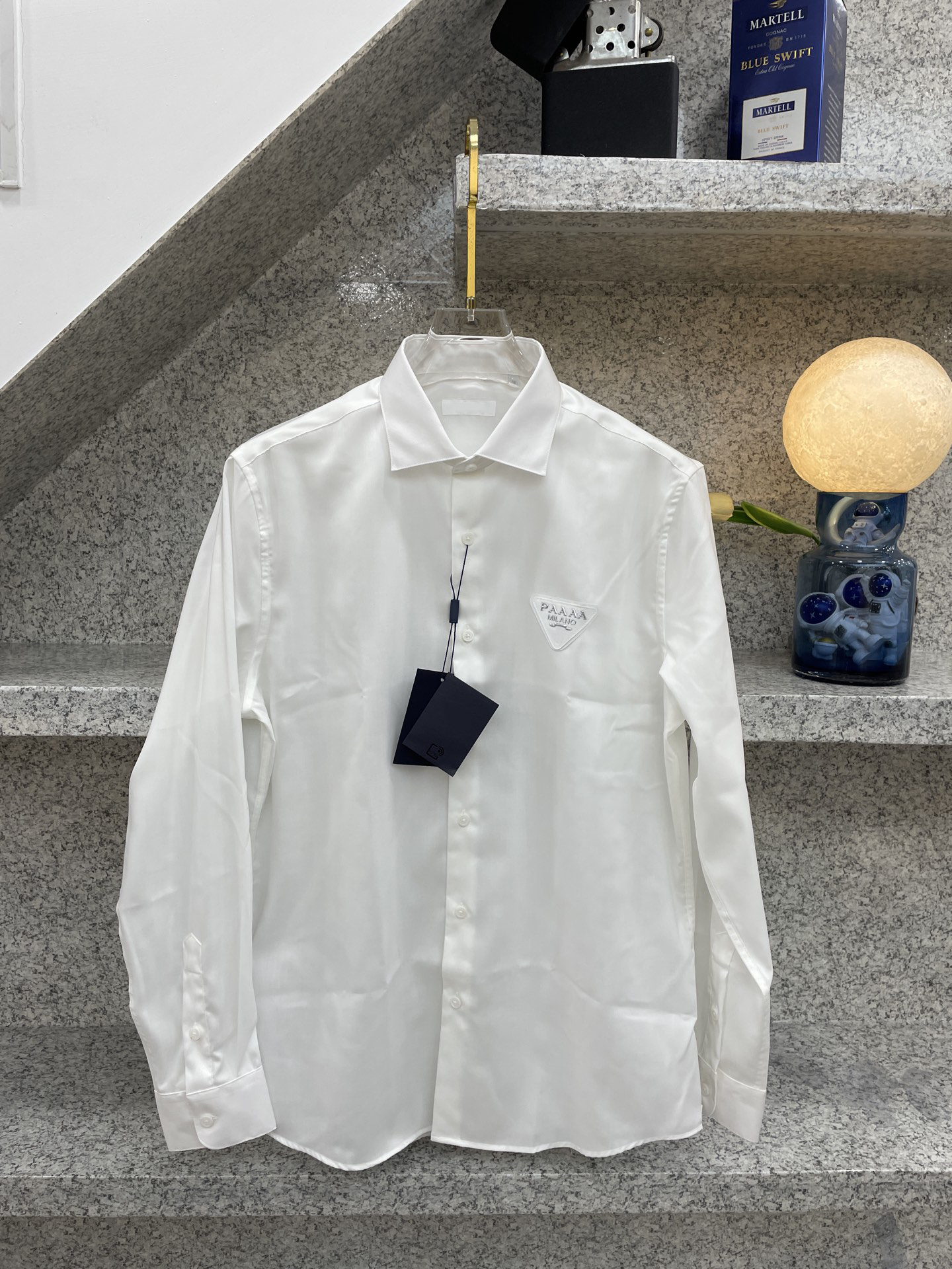 Designer New Alphabet Logo Triangle Badge Long Sleeve Shirt for Casual Business Wear