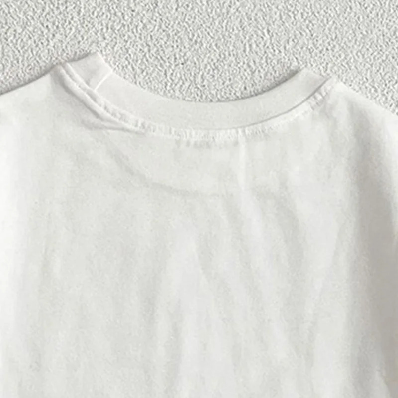 Summer Baby Boys Girls Tshirt Toddler Solid Color Top Clothes Korean Style Infant Short Sleeves 250517z