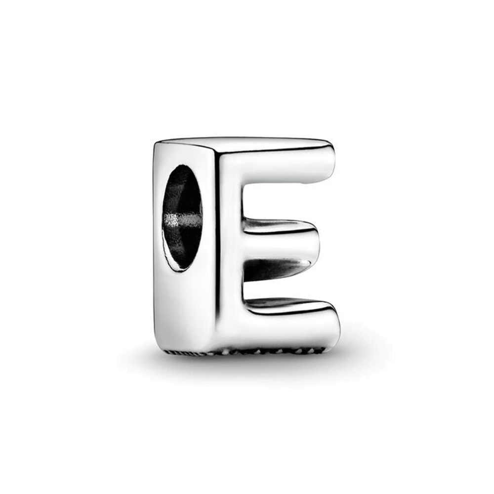 2025 Hot Sale Fine Simple Silver Plated Letter Alphabet A-Z Charm Bead Fit Original Pan Charms Bracelet for Women Fashion Style Jewelry Accessories Ma