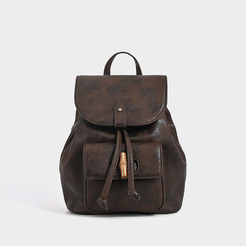 Women's Bags Designer High Quality College Style Bamboo Joint For Women's Autumn And Winter New Large Capacity Versatile Commuting Backpack