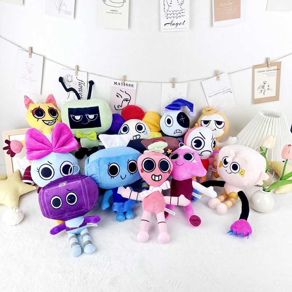 Dandys World Plush Cute Dandy World Scrap Stuffed Horror Game Goob Pebble Plushie Soft Pillow Doll Children Gifts Doll BirL250520