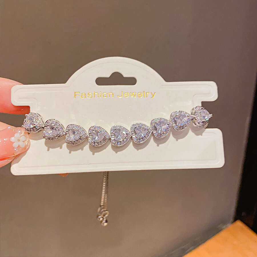 designer bracelet jewlery designer for women Irregular Zircon Square Adjustable Personalized Trendy Bracelet, Simple and High End Handpiece with gift 