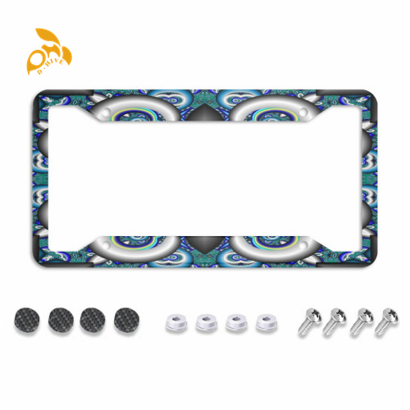 Four hole carbon fiber holder, made of high-end exquisite materials, is easy to install, simple beautiful, and protects the license plate paint