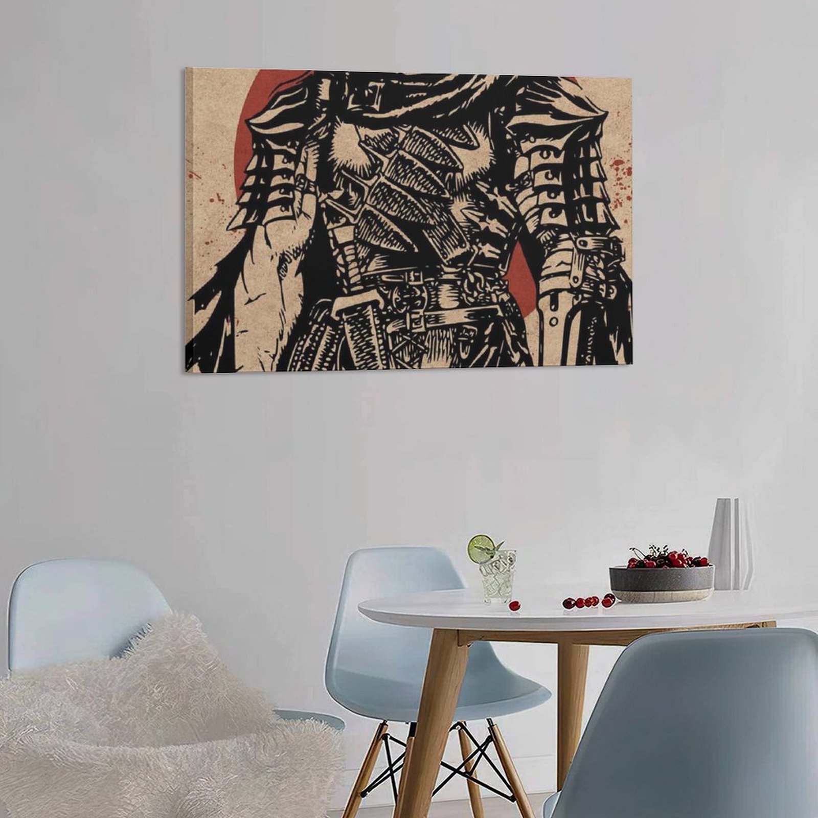 Home Decor Luxury Hanging Picture-Rectangle Anime Berserk Frame-style Canvas Prints Wall Painting Wall Art Decor Print Picture Paintings for Living Ro