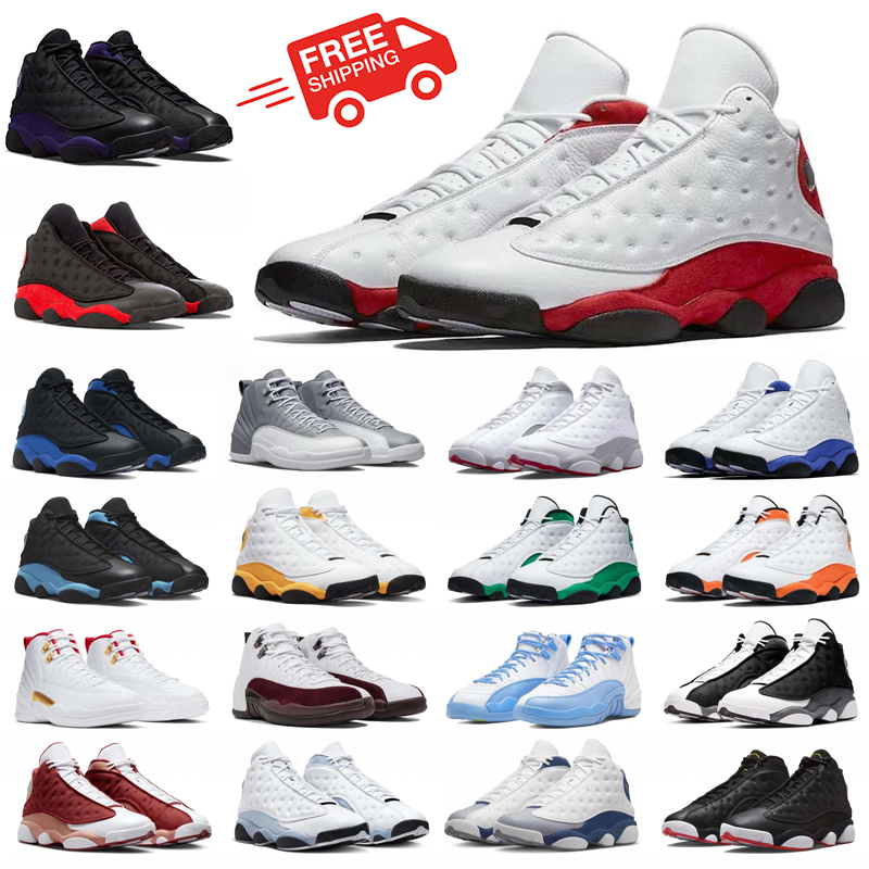 2025 new men basketball shoes 12 s for man 13 s Mens designer Sneakers Trainers shoes red size 40-47