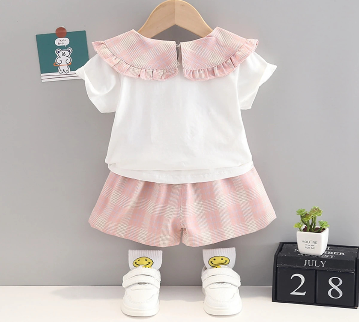 Summer born Children Clothing Set Baby Girls Boys Short Sleeve ShirtsShort Pants 2pcsSet Kids Tracksuit Suit 05 Year 250517z