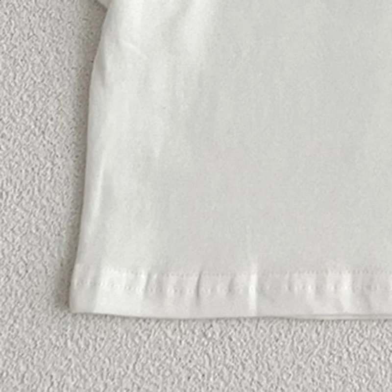 Summer Baby Boys Girls Tshirt Toddler Solid Color Top Clothes Korean Style Infant Short Sleeves 250517z