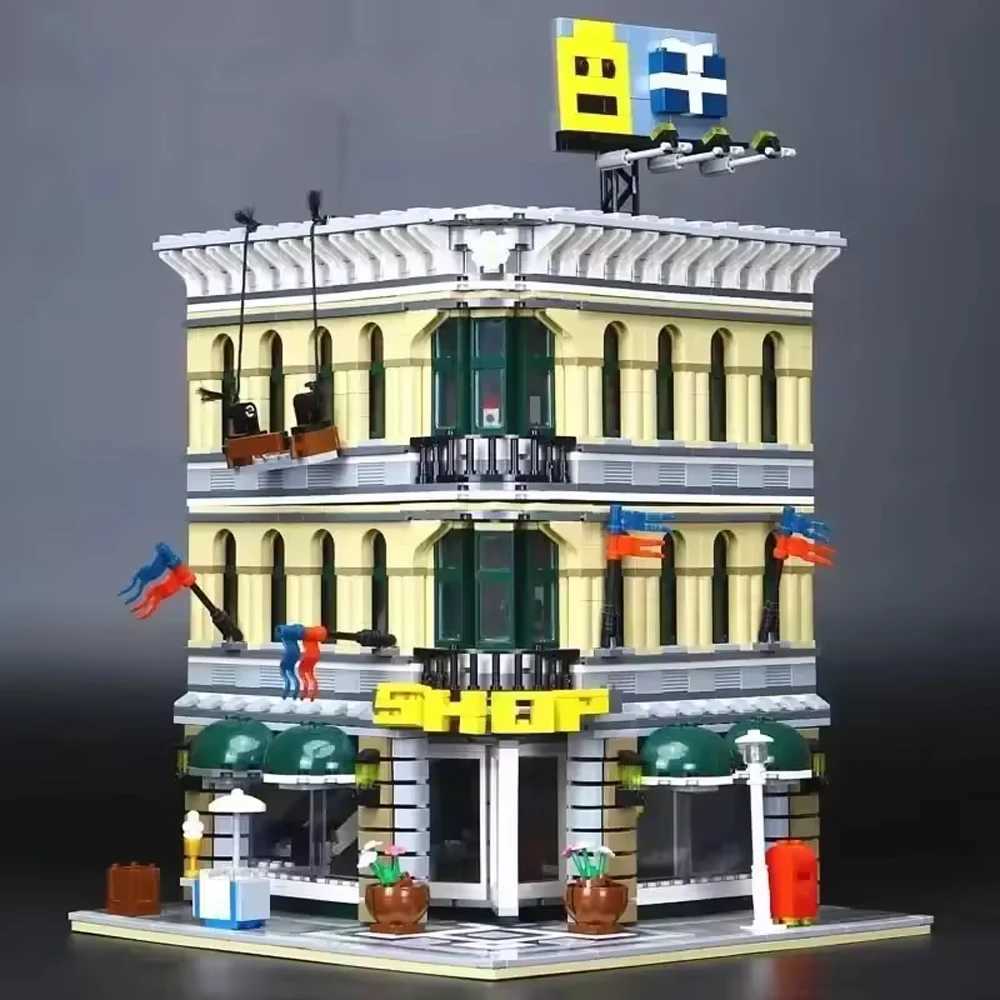 Creator Expert street view Architecture Grand Emporium Design Building Blocks bricks Model 10211 15005 set gifi 2182Pcs W250522
