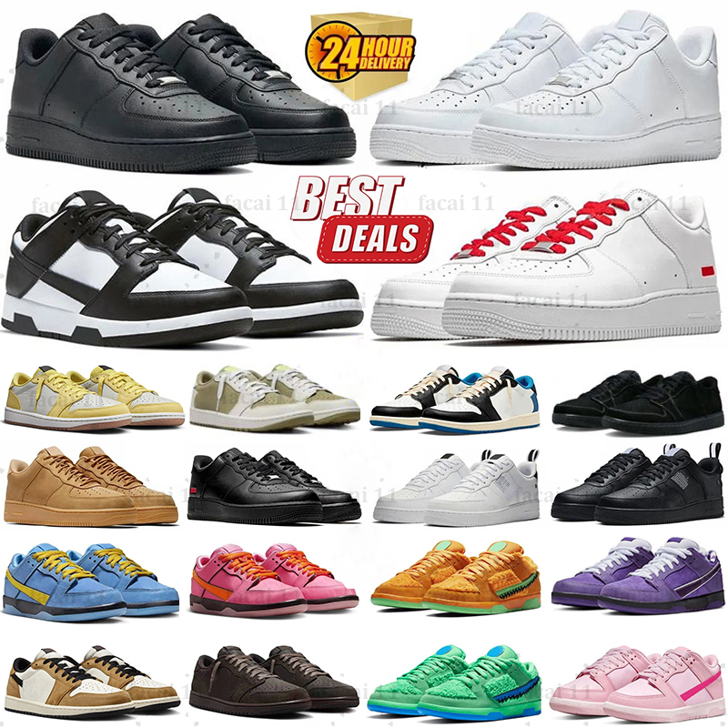 One for 1 mens casual shoes OG Classic Triple whit black low wheat Utility Pale Ivory just Spruce Aura shadow sail men women platform trainers sports sneakers