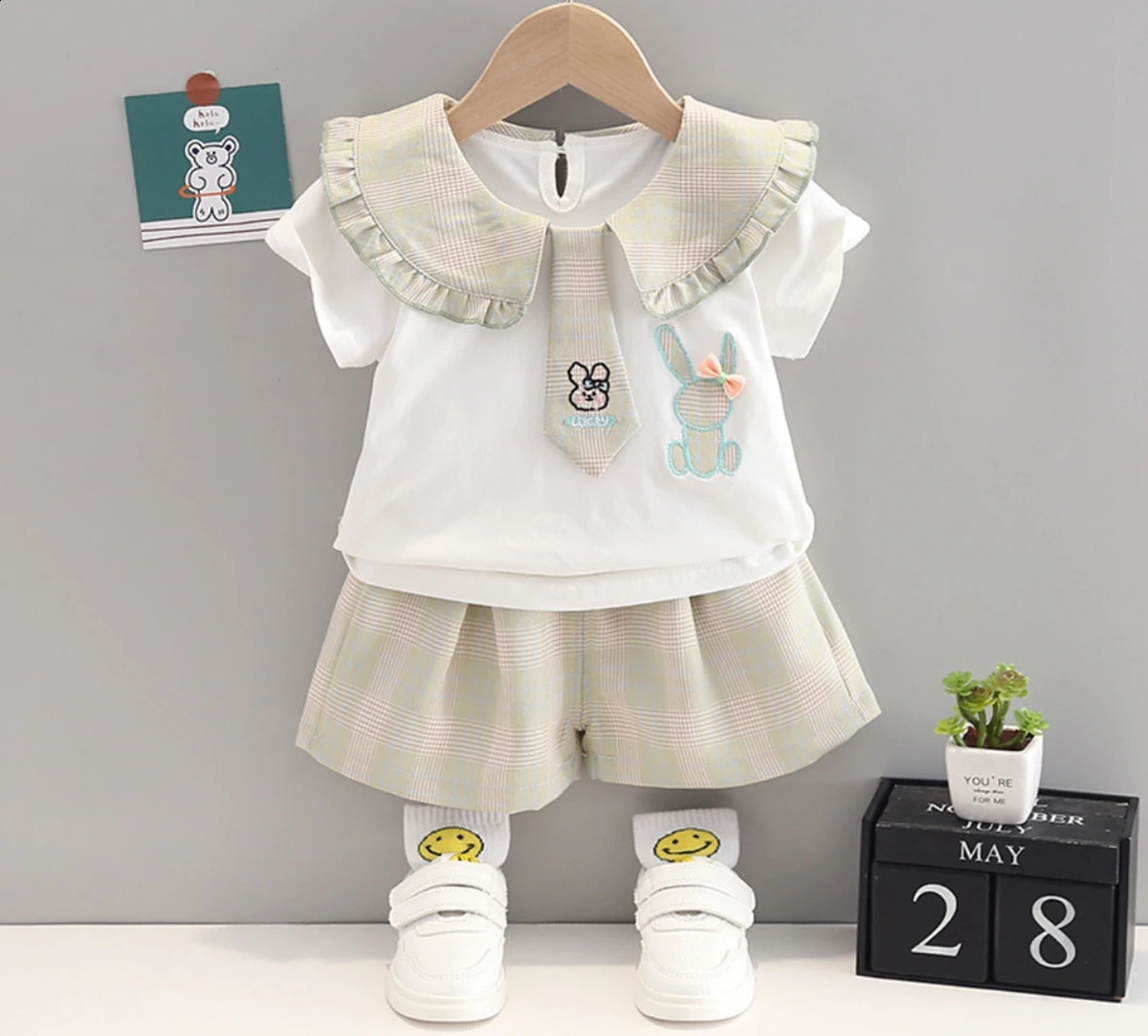Summer born Children Clothing Set Baby Girls Boys Short Sleeve ShirtsShort Pants 2pcsSet Kids Tracksuit Suit 05 Year 250517z