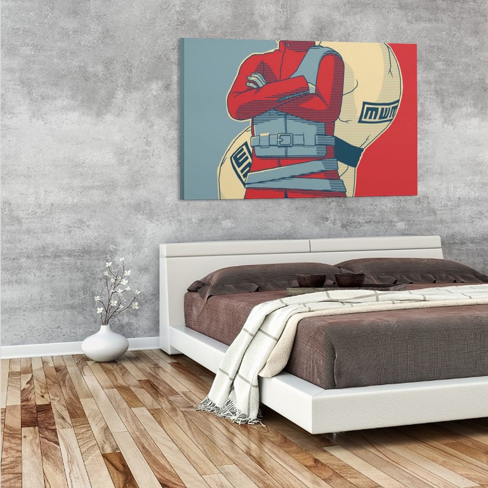 Home Decor Luxury Hanging Picture-Rectangle Anime Gaara Canvas Prints Wall Painting Wall Art Decor Print Picture Paintings for Living Room Gift ForBed