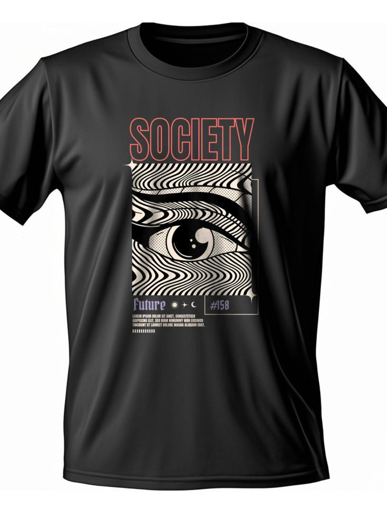 ddmyseptpattern Cotton black Men T Shirts 180g Adult White Short sleeve text Round collar S-3XL