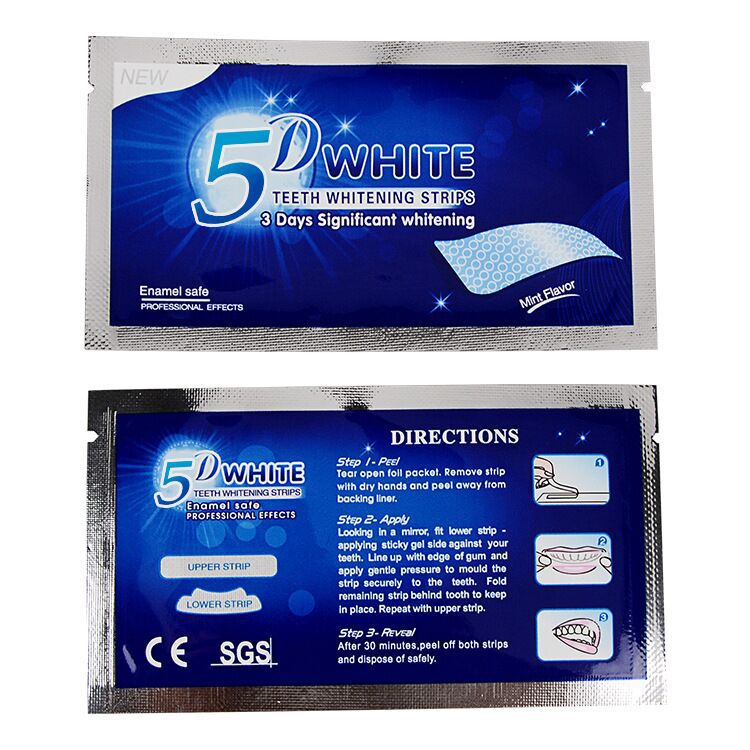 5D Dazzling White Dental Patch Whitening Gel Patch Dazzling White Dental Patch 7 To 14 Patches