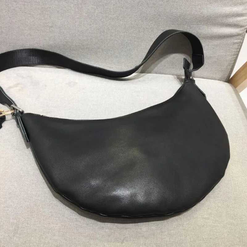 New Women Shoulder Bag Genuine Leather Crossbody Shoulder Messenger Bags Ladies Handbag Half Moon Satchel Bolsa Feminina W250522