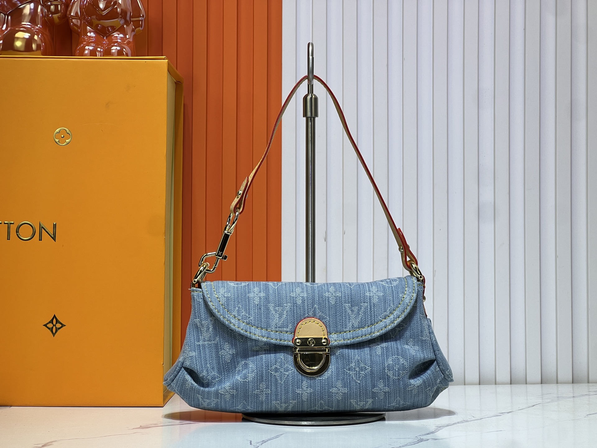 Evening Bags Shoulder Bags pink Denim Vintage Designer Shoulder Bag Women Tote Bags Takashi Murakami Handbag travel bag Flower Underarm Bag Print Purse POJQ