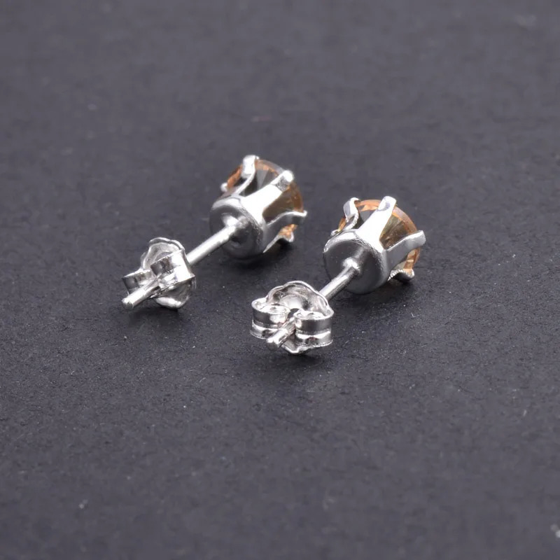 Diaspore Zultanite Small Stud Earrings Sterling 925 Silver Fine Jewelry for Women Lady Wedding Engagement Party or Mom Gift 250519