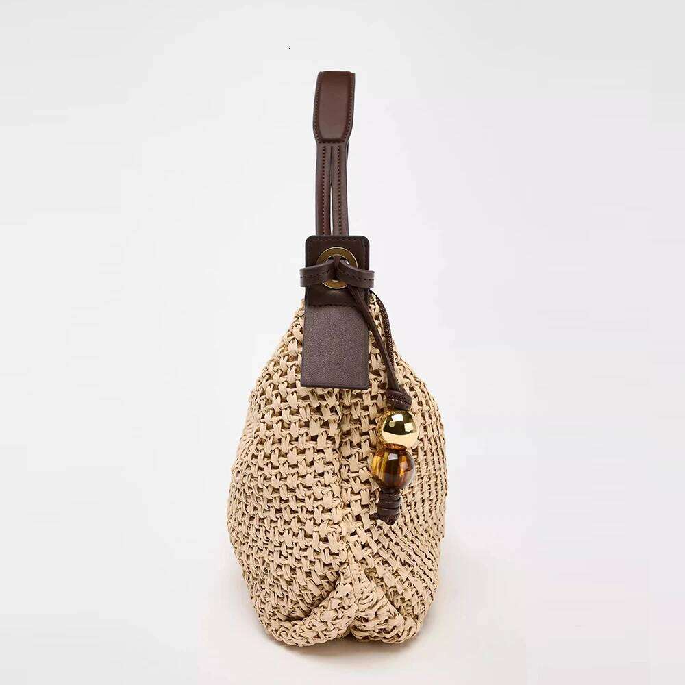 Women's Designer Fashion Woven Straw Summer Travel Beach Bags For Women Handbag Bohemian High Quality Shoulder Bag NEW Vacation Purses