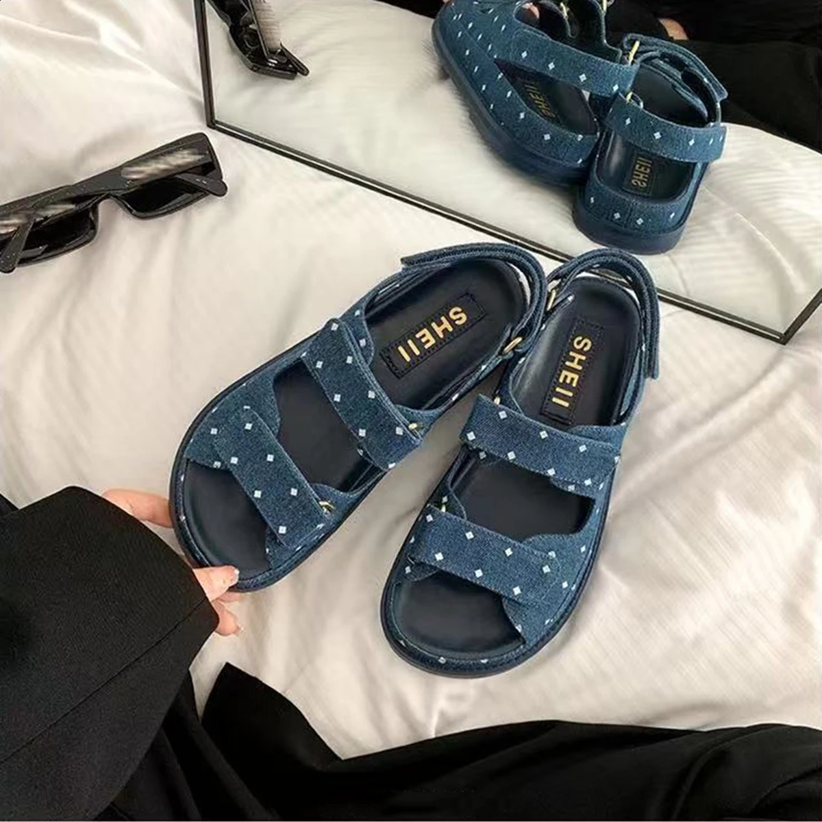 Thick Bottom Beach Sports Sandals Suitable for Womens Holiday Casual Shoes 250421BJ - view 6