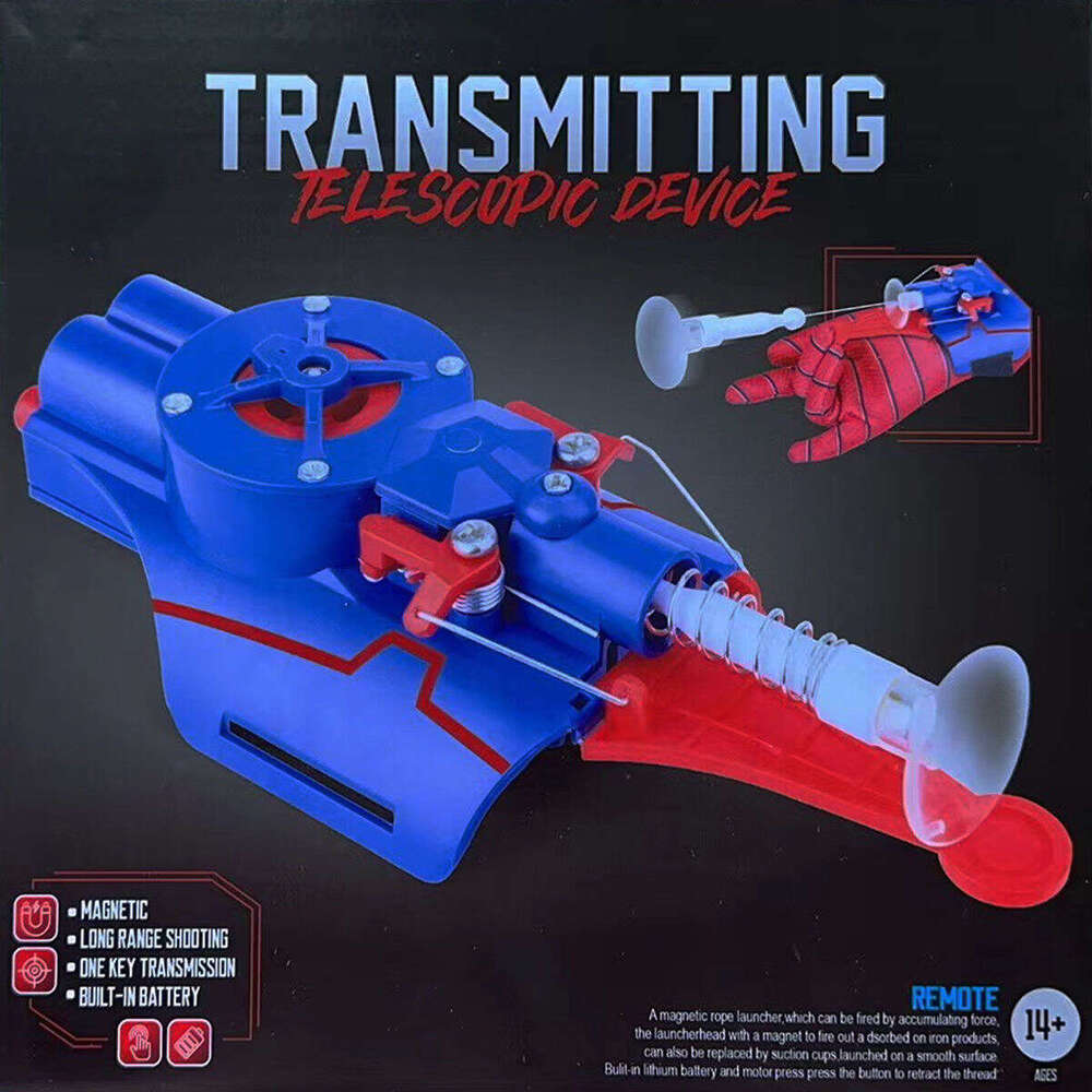 DHGadgets Spider Web Wrist Launcher String Shooter Magnetic Bullet Kids Role Play Toy for Superhero Holiday Gifts