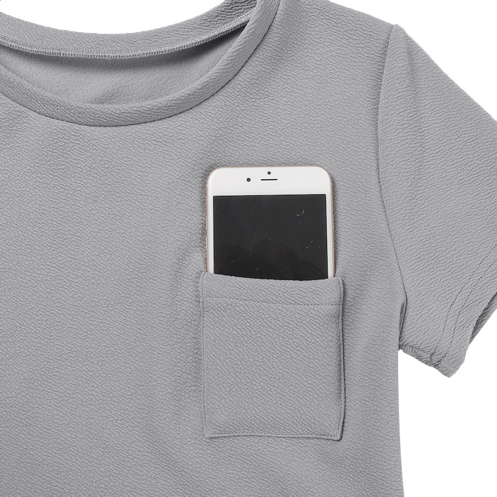 Sports Set for Women 2 Pieces Suit Plus Size Fitness Running Short Sleeved Top Pants Solid Workout Training Wear Clothing 250516Z