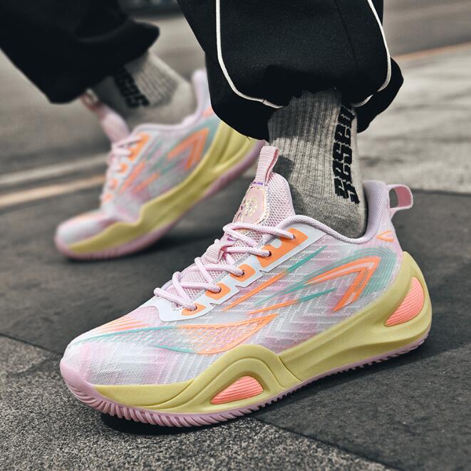 New mandarin duck basketball sneaker men's high top casual sports shoes youth and children's training and competition shoes Z 5.22-2