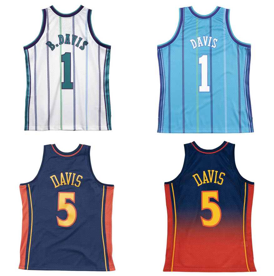 Baron Davis stitched MN Basketball Jerseys 1999-00 06-07 Men youth women S-6XL classic retro jerseys