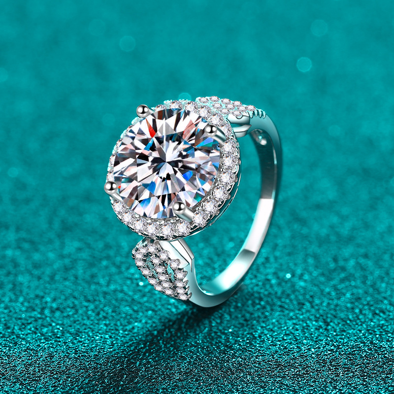 Chic Designer 5 CT Genuine Moissanite Diamond-Like Eternity Bands for Ladies