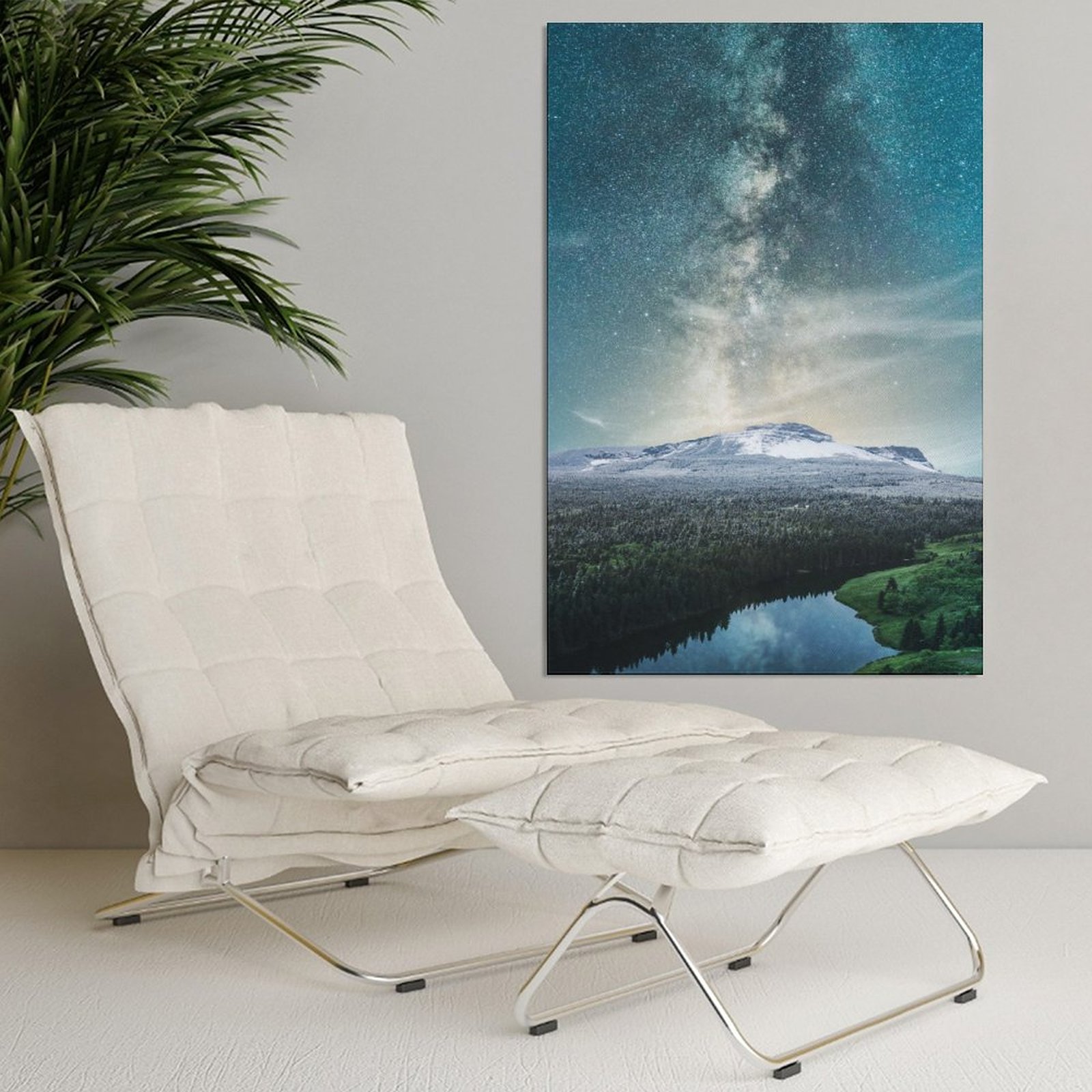 Painting Sunrise And Milky Way Natural Landscape Unframe-style Canvas Prints Wall Painting Wall Art Decor Print Picture Paintings for Living Room Gift
