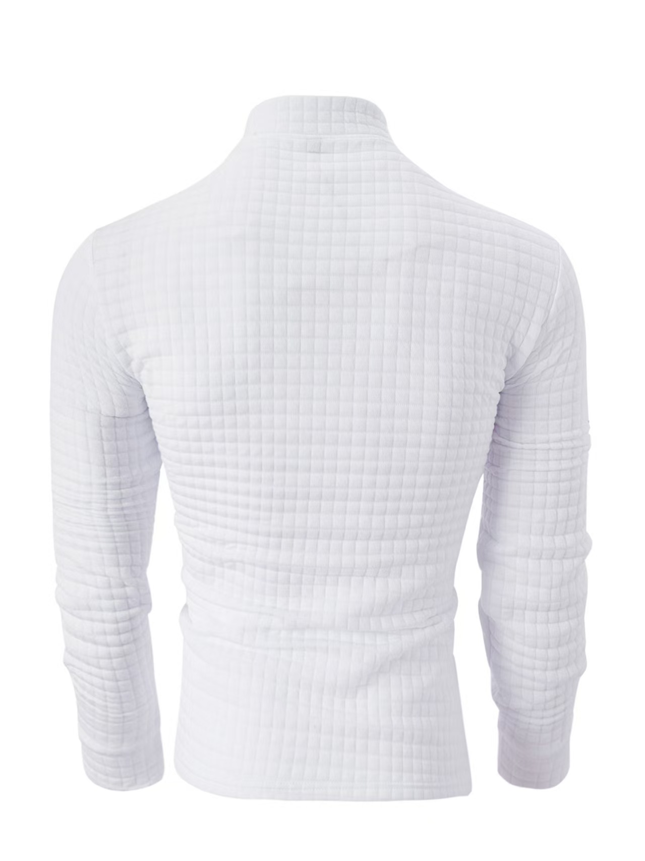 Men's Sporty Checkered Polo Sweatshirts: Unique Arm Zipper Element