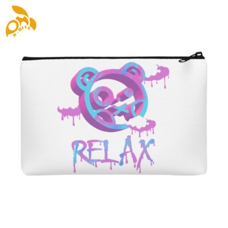 Free delivery. We offer free high-quality portable canvas cosmetic bags in white and black custom-made by top fashion designers
