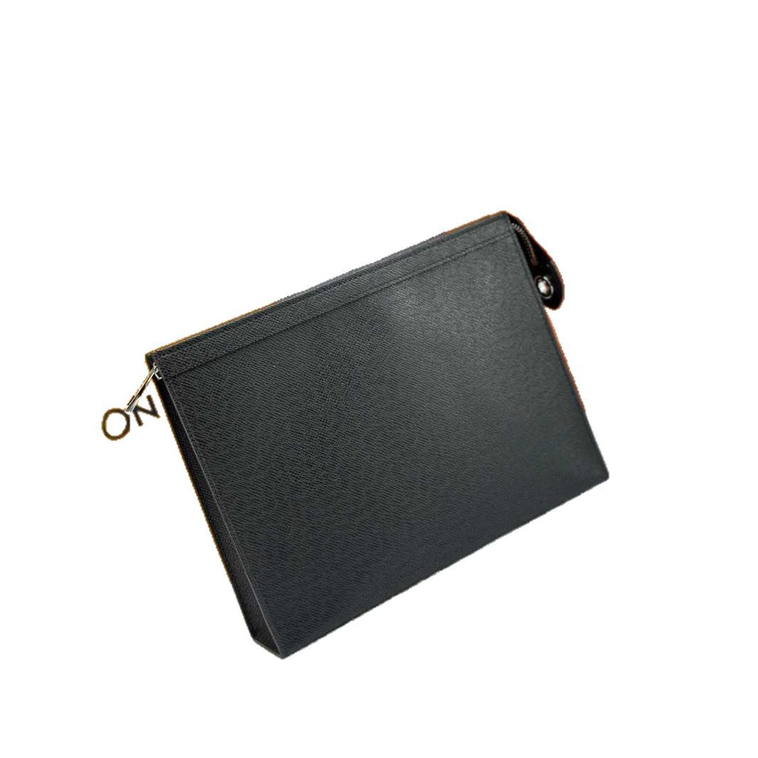 Designer handbags Men wallets High-end handbags Black checkered men's large-capacity black brown and grey wallets Business casual handbags