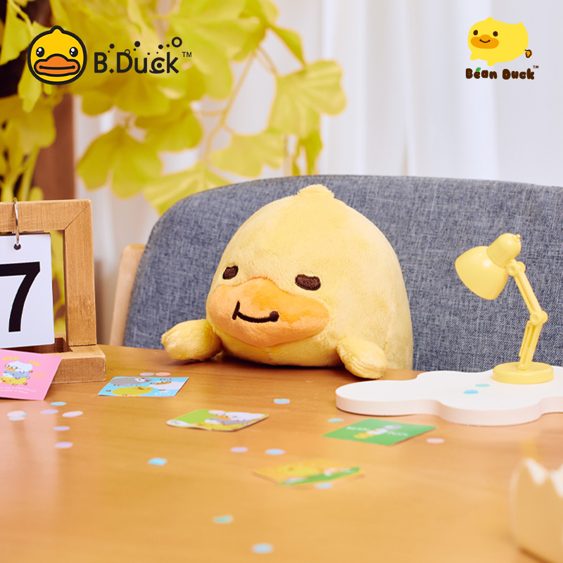 B.Duck Plush Toy Cuddle Duck for Office Posture Support & Relaxation 9.8 inches