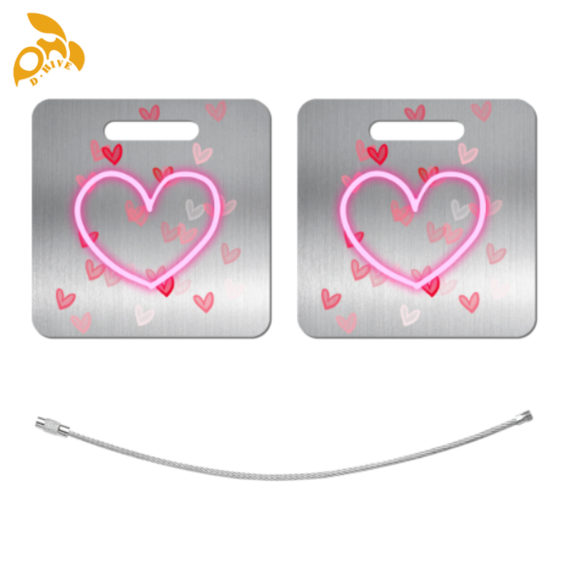 Free delivery. top designers customize lightweight and high-quality square stainless steel lage tags in black.