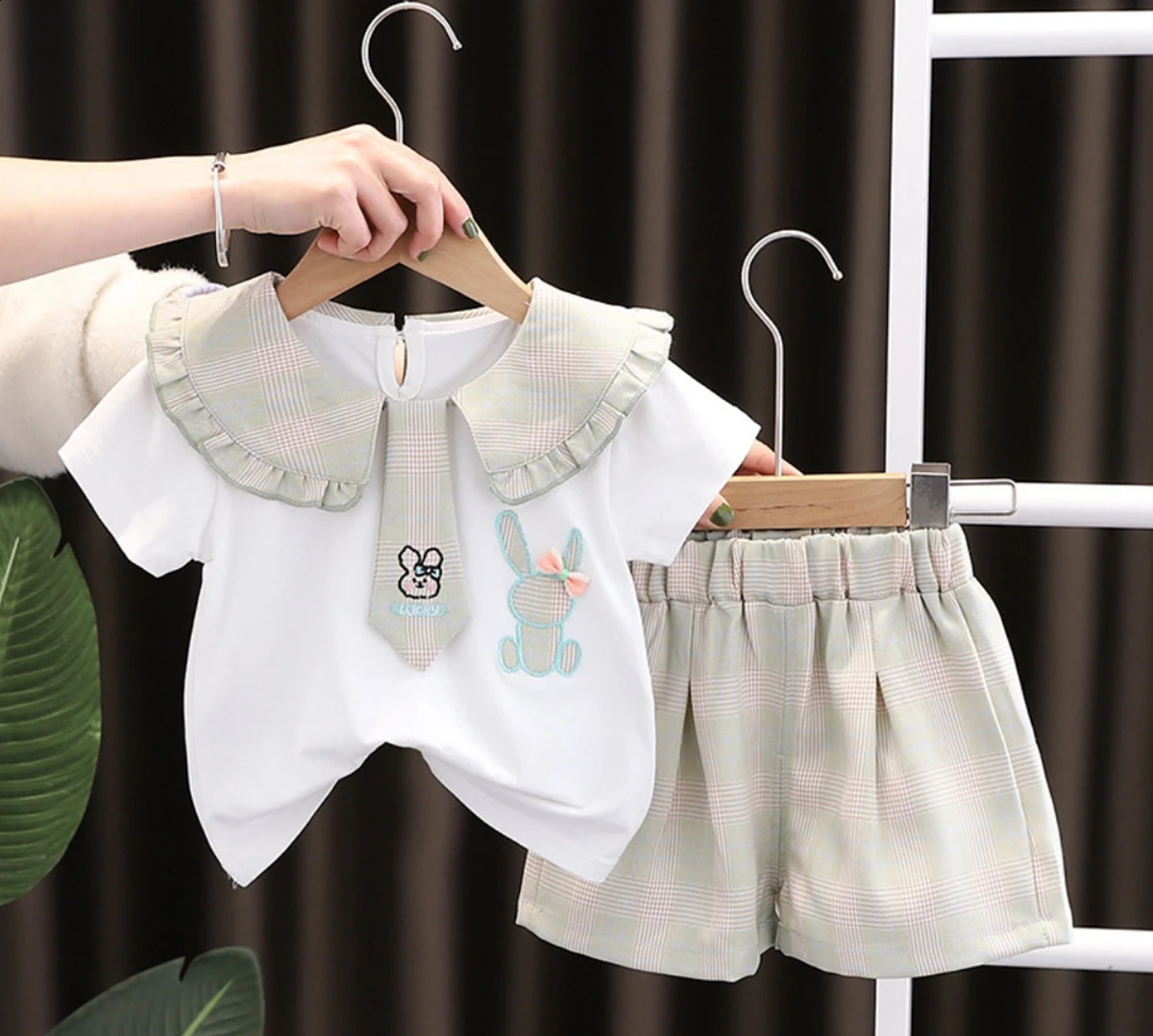 Summer born Children Clothing Set Baby Girls Boys Short Sleeve ShirtsShort Pants 2pcsSet Kids Tracksuit Suit 05 Year 250517z