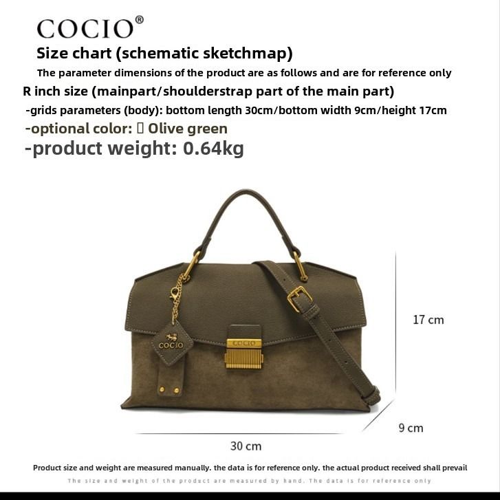 2025 New Luxury Designer Bag Frosted Leather Senior Sense of Lock Buckle Bag Fashion Versatile Single Shoulder Crossbody Bag Cross-border Hot Models