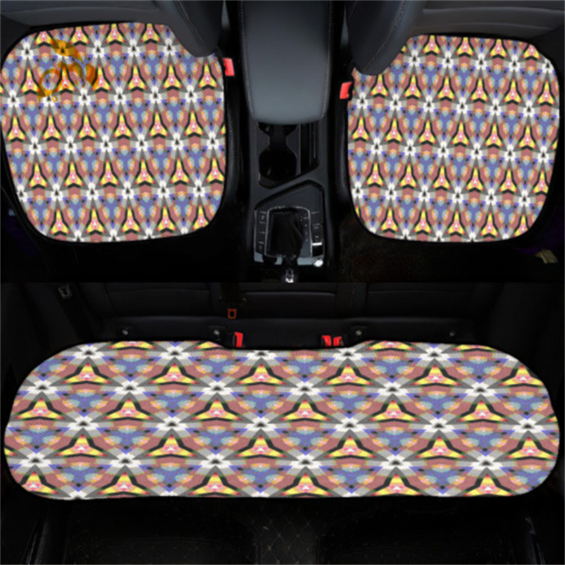 Car Ice Silk Cushion polyester material, breathable, essential for summer and easy to clean 2025
