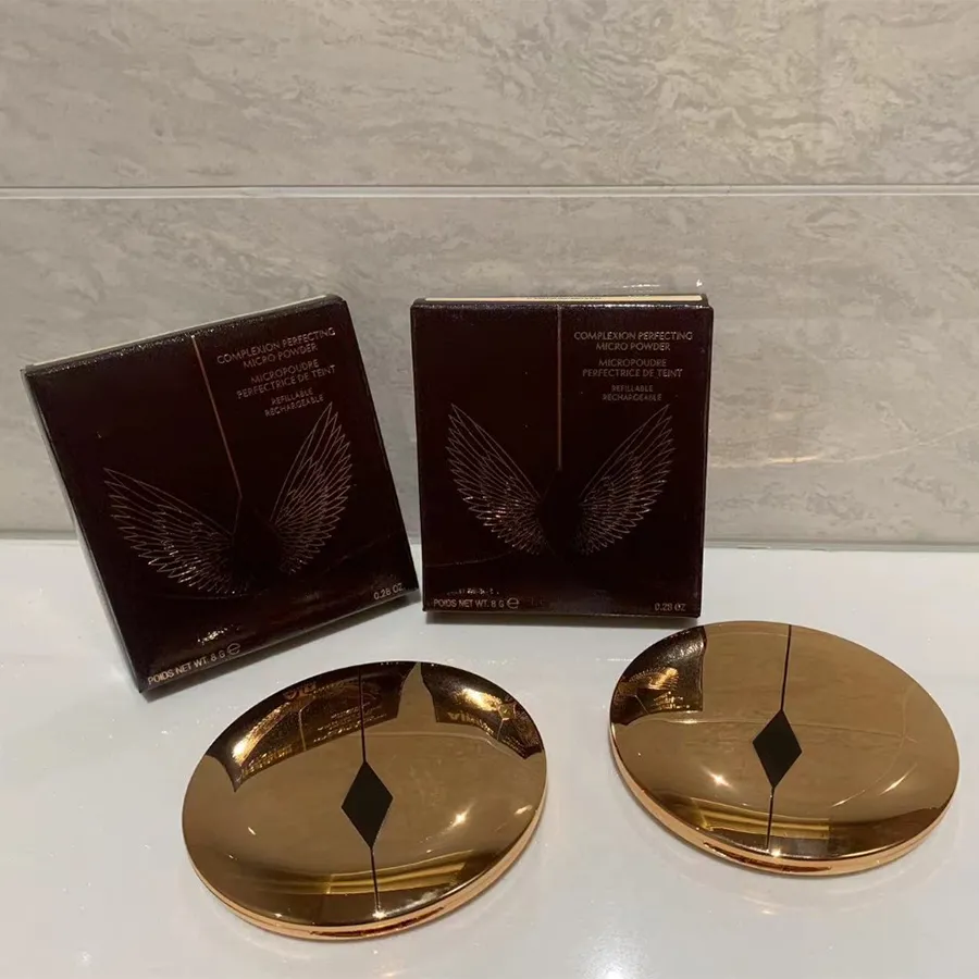 2025 NEW CT Face Powder 3 COLORS Blurring prime Buildable color Pressed Powder Designer Flawless Setting Powder Foundation Long-lasting hold Blurring 
