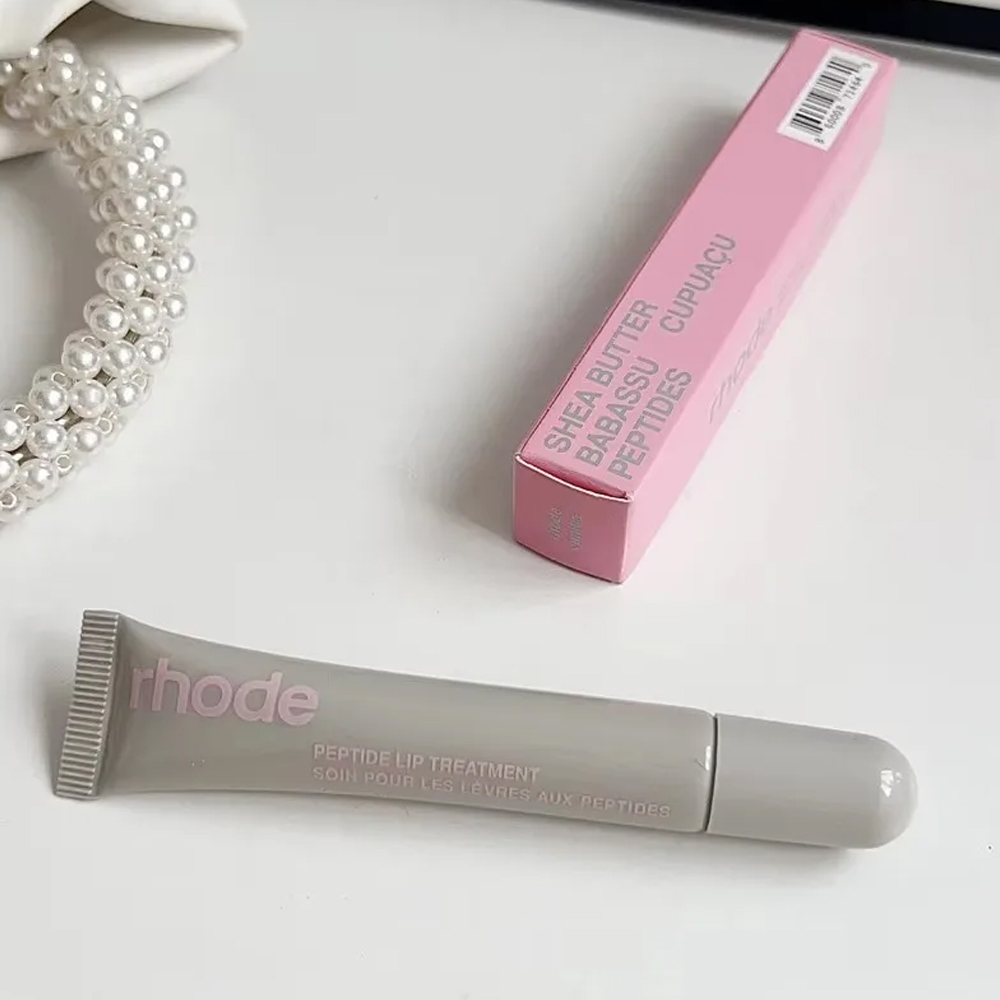 RHODE Makeup Lip Gloss Lip Plumper Liquid Lipstick 10ml Toast Espresso Raspberry Jelly Bean peppermint glaze Lip balm Moisturize Shiny Glitter Lipglos