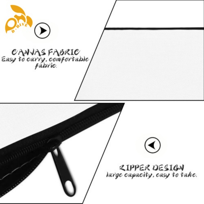 Free delivery. We offer free high-quality portable canvas cosmetic bags in black custom-made by fashion designers