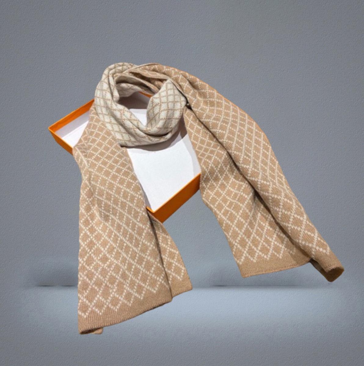 High Quality Luxury Men039s scarf knitting Letter Plaid Stripes men designers winter scarfs cashmere sciarpe echarpe homme9356680