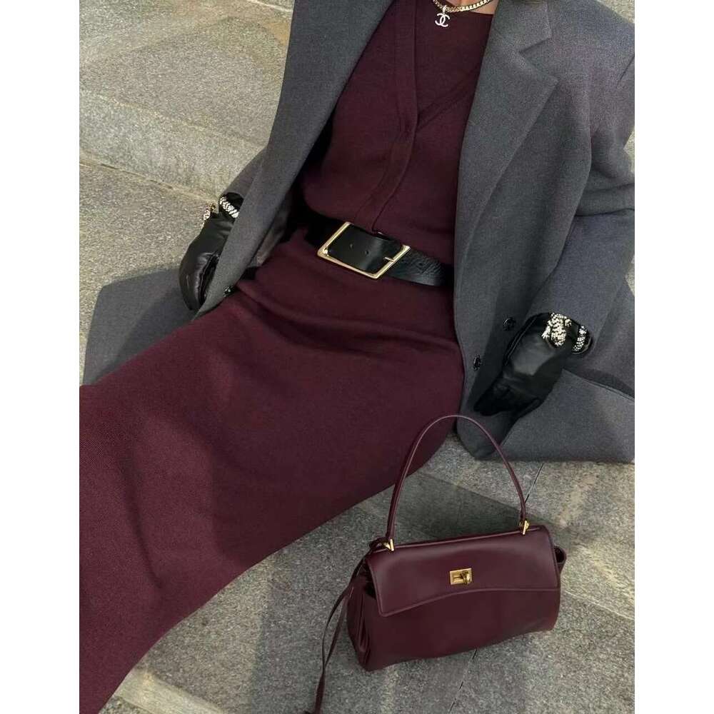 2025 Brand Rodeo Woman Bags Spring Autumn Genuine Leather Totes Fashion Gold Buckle Women Shoulder Handbags