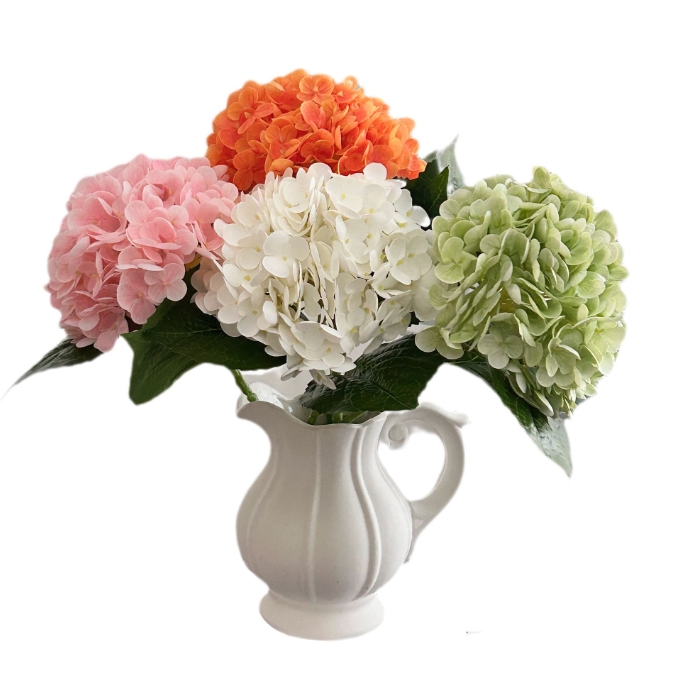 58cm Artificial Flowers Silk Hydrangea Bouque for Wedding Home Party Living Room Table Decoration Accessories