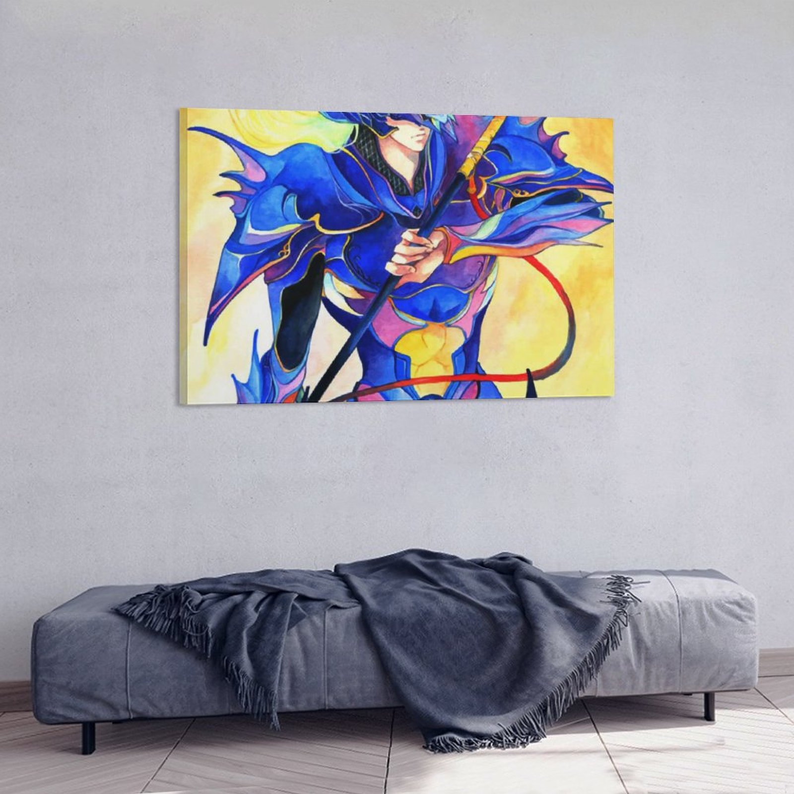 Home Decor Luxury Hanging Picture-Rectangle Game Final Fantasy Knights Warrior Frame-style Canvas Prints Wall Painting Wall Art Decor Print Picture