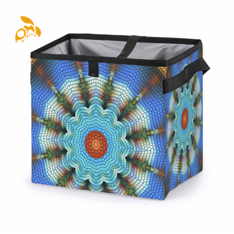 Car garbage bag made of polyester, beautiful durable, suitable for both car and home use, easy to carry