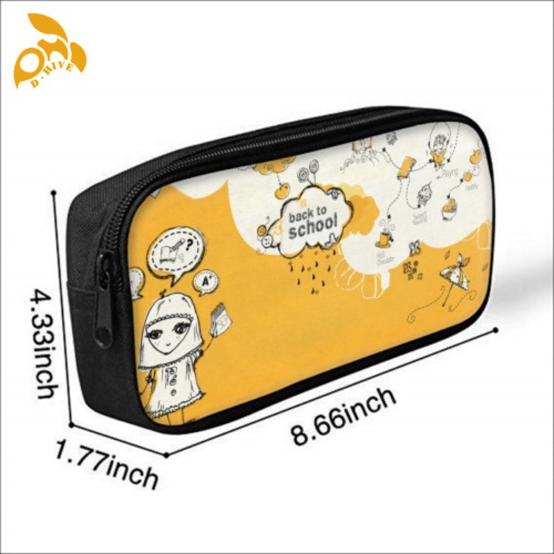 Free delivery. top designers customize lightweight high-quality white meal bag and pen case sets.