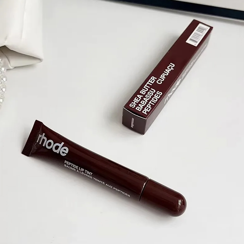 RHODE Makeup Lip Gloss Lip Plumper Liquid Lipstick 10ml Toast Espresso Raspberry Jelly Bean peppermint glaze Lip balm Moisturize Shiny Glitter Lipglos