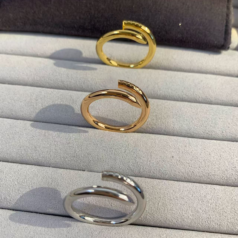 Fashion Designer Nail Ring rings for women classic designer ring bangle silver rose gold Jewelry Valentine's Day Gift fast shipping