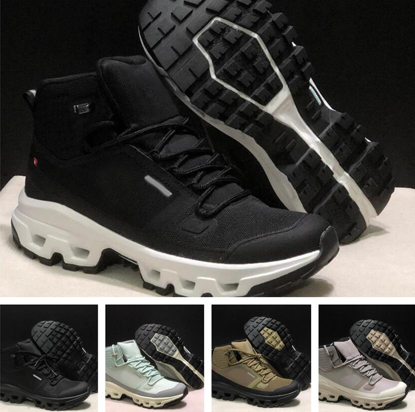 high Rock Waterproof Hiking Shoes Cushioned Comfortable Single-day hikes Boots Hunter Black Cinder Fog yakuda Outdoor Recreation training Sneakers