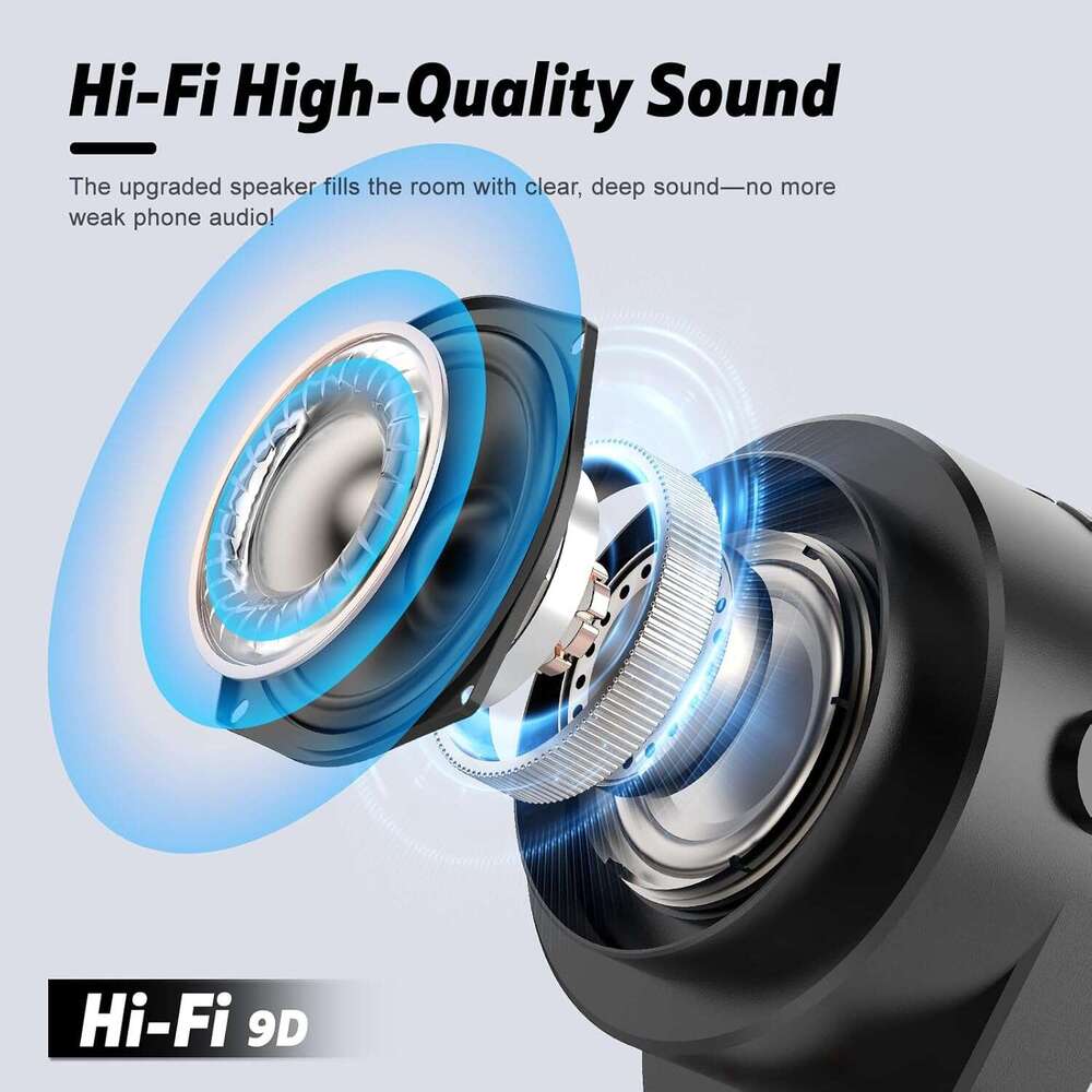 DHgargets Wireless Bluetooth Speaker Phone Stand Colorful Ambient Light 360° Rotation Compatible With Iphone/android/ipad/samsung Galaxy- Unique